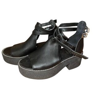 Dolls Kill Midnight Chat Me Up Platform Sandals – Size 8.5